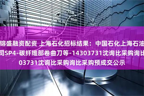 镕盛融资配资 上海石化招标结果：中国石化上海石油化工股份有限公司SP4-碳纤维部卷曲刀等-14303731沈询比采购询比采购预成交公示